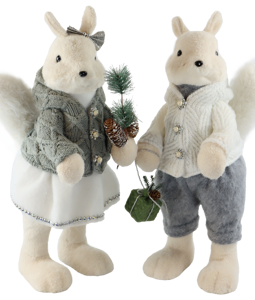 5055 SQUIRREL FROSTY TAILS S/2